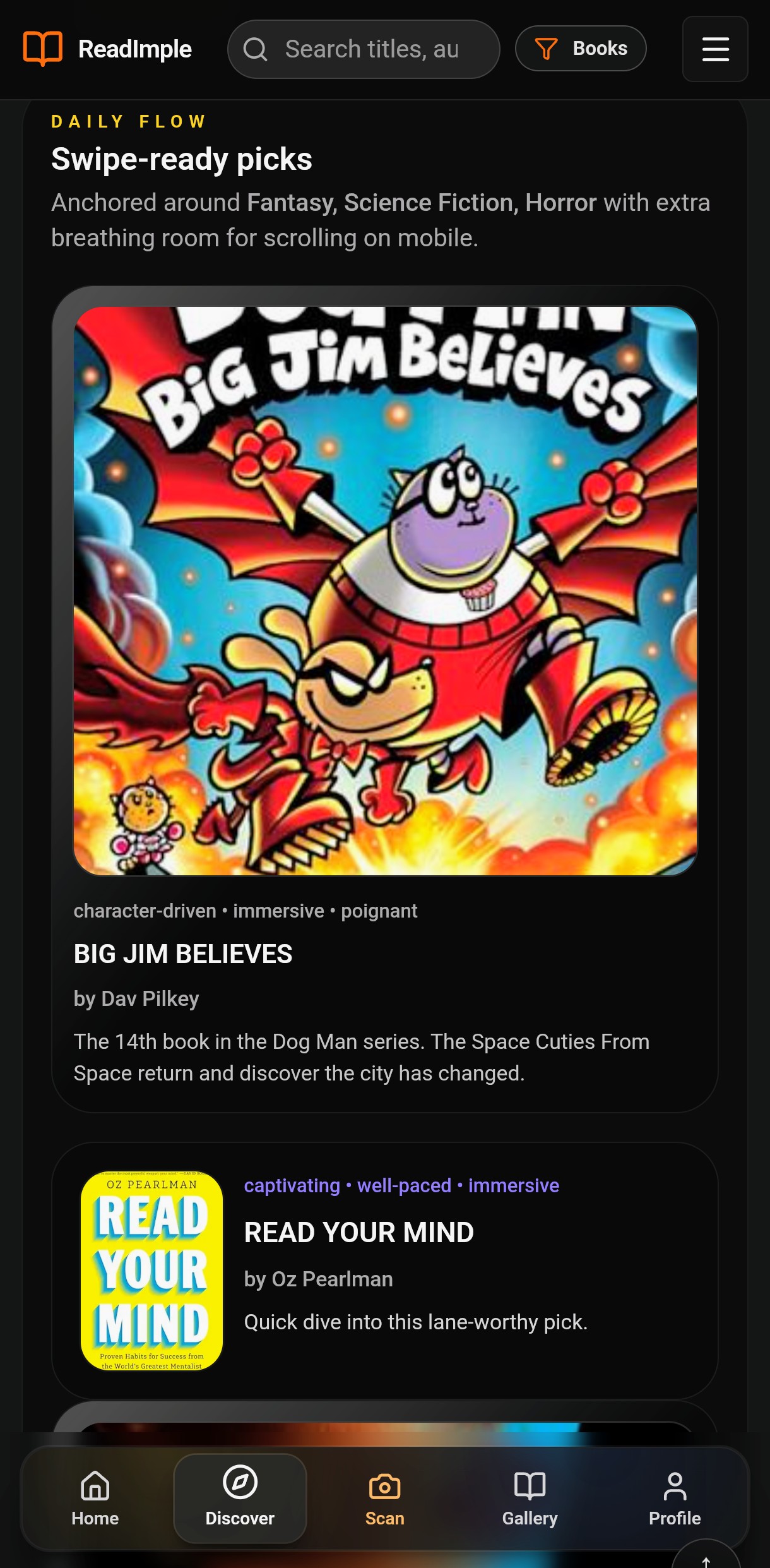 Placeholder image for the Discover tab